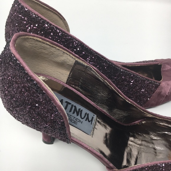 Platinum Collection by Jade Purple  Glitter Satin - Picture 9 of 16